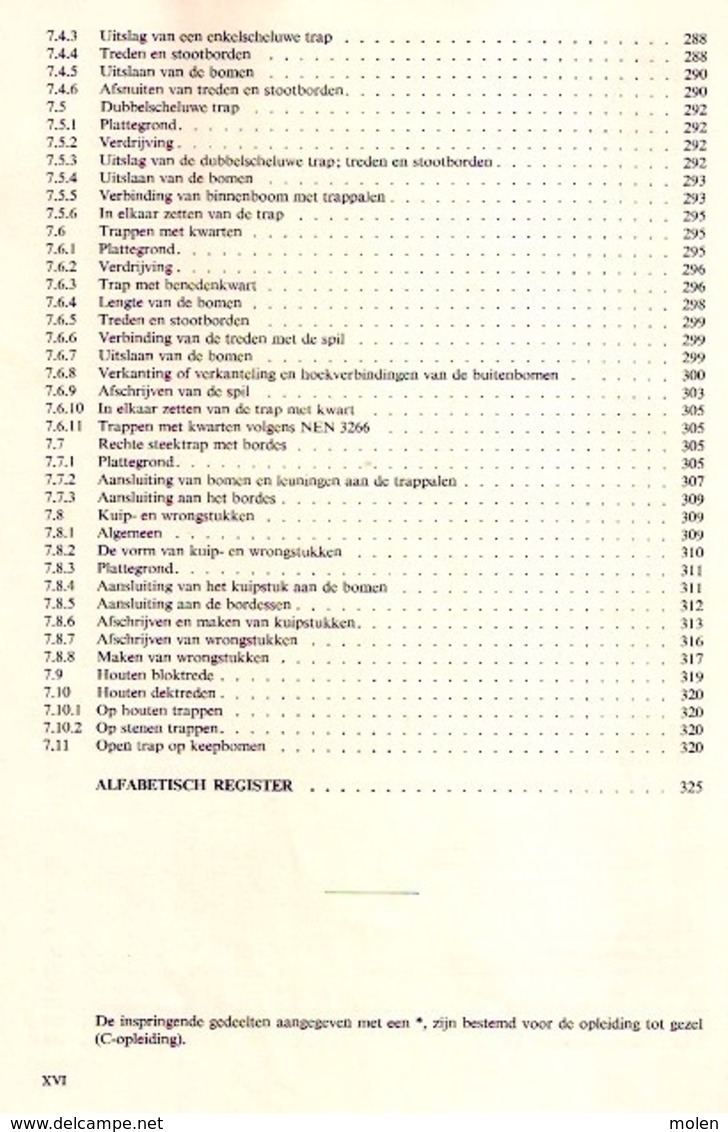 VAKKENNIS TIMMEREN 332blz ©1971 timmerman schrijnwerker houtbewerking HOUT DAKWERK VAK SCHRIJNWERK MENUISERIE dak Z766