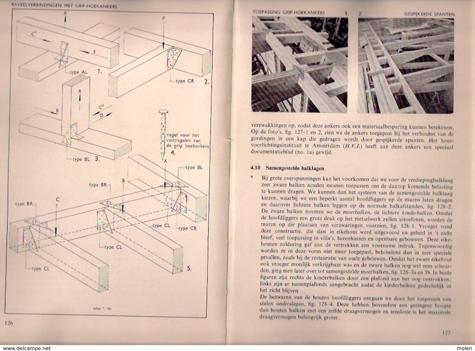 VAKKENNIS TIMMEREN 332blz ©1971 timmerman schrijnwerker houtbewerking HOUT DAKWERK VAK SCHRIJNWERK MENUISERIE dak Z766