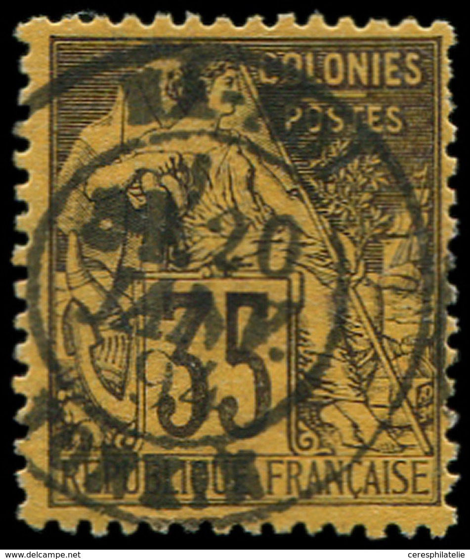 Colonies Générales - 56   35c. Violet Sur Jaune-orange, Obl. Càd HA-NOI TONKIN 20/1/94, Superbe Frappe, TB - Otros & Sin Clasificación