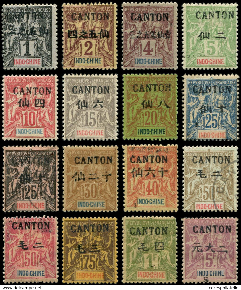 * CANTON 17/32 : Série Groupe De 1903-04, N°24 Et 29 Obl., N°28 Forte Adh., N°27 Et 31 Défx, Les Autres TB - Altri & Non Classificati