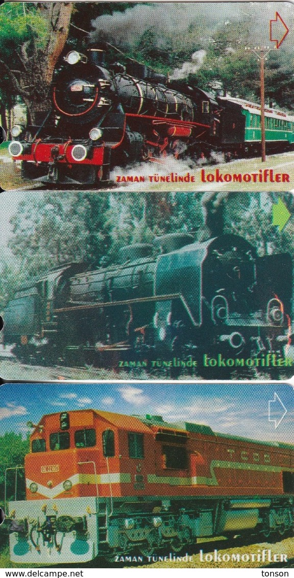 Turkey, N-125, 126 And 127, 30, 60 And 100 Units, Locomotives , Trains, 2 Scans. - Turchia