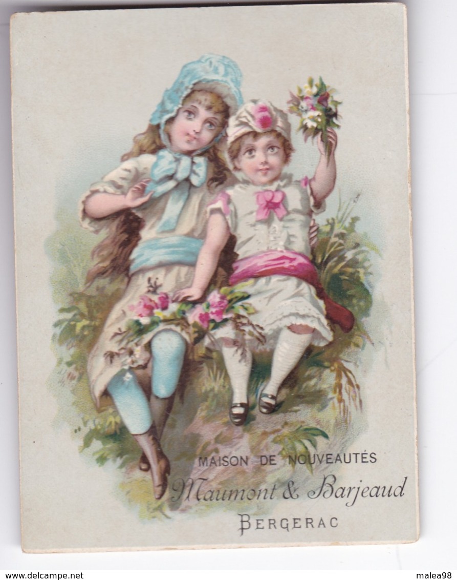 CHROMO,ENFANTS,,MAISON De NOUVEAUTES ,,,,MAUMONT Et  BARJEAUD  BERGERAC,,,,rare,,,,TBE,,,JOLIES COULEURS - Au Bon Marché