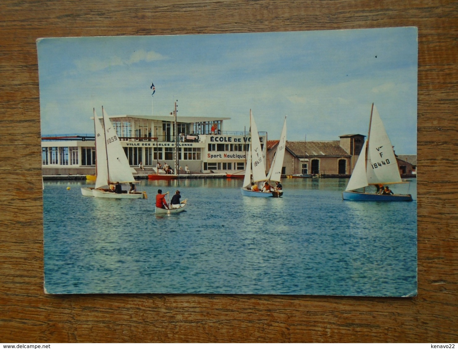 Les Sables D'olonne , Voiliers Du Lac De Tanchet "" Carte Animée "" - Sables D'Olonne