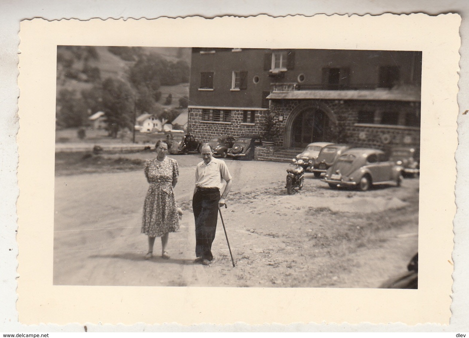 Valloire - Oldtimers - Animé - Photo 7 X 10 Cm - Lieux