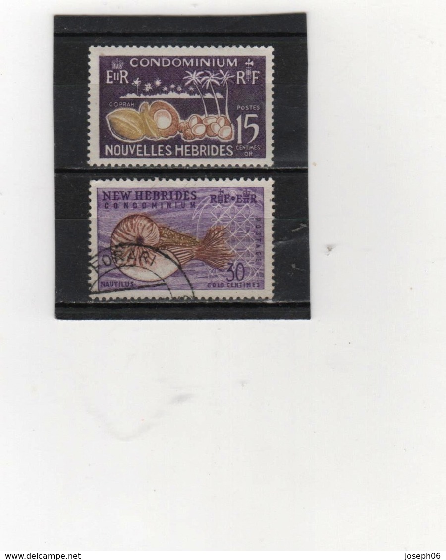 NOUVELLES  HEBRIDES    1963  Y.T. N° 203  à  206  Incomplet  Oblitéré  203  204 - Used Stamps