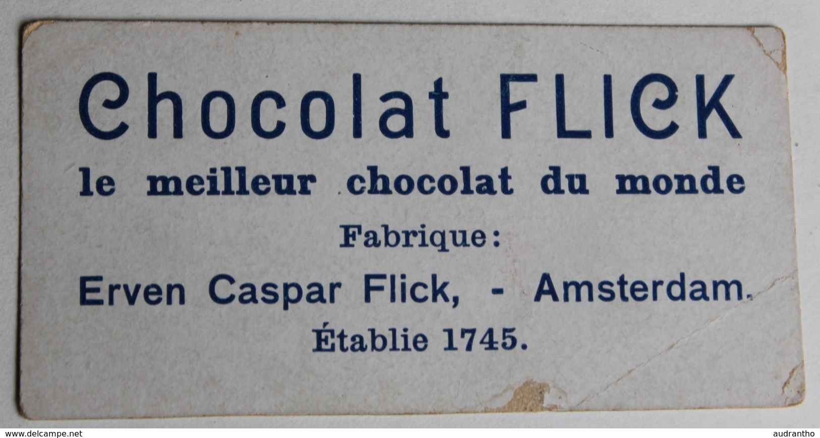 Rare Chromo Chocolat Flick Erven Caspar Flick Amsterdam Höllandischer Cacao November Paysans - Autres & Non Classés