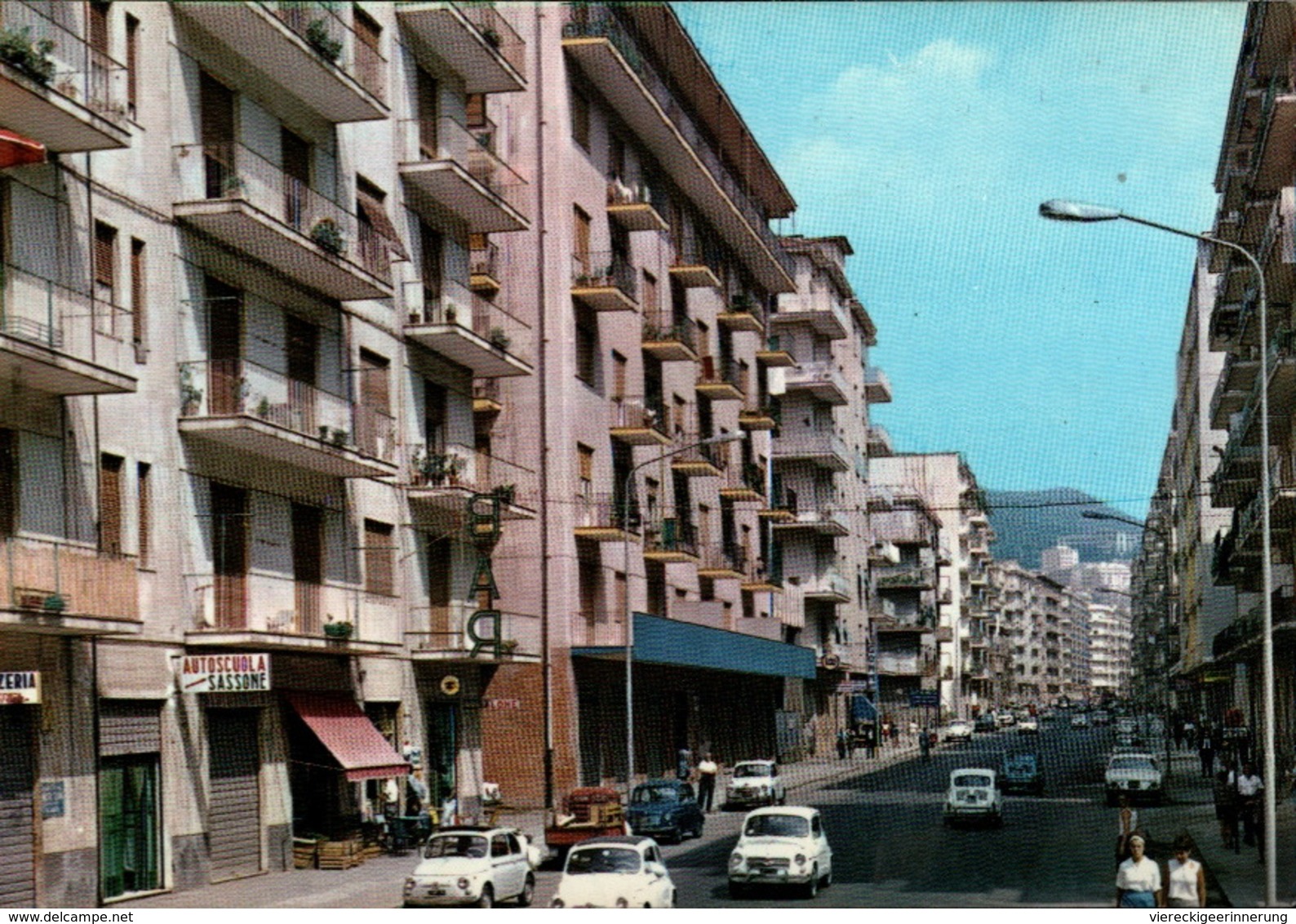 ! Moderne Ansichtskarte Salerno, Via Irno, Fiat Autos, Cars - Salerno