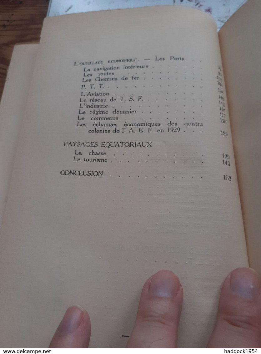 Terres Françaises Afrique équatoriale Française ARMAND MEGGLE SFE 1931 - Aardrijkskunde