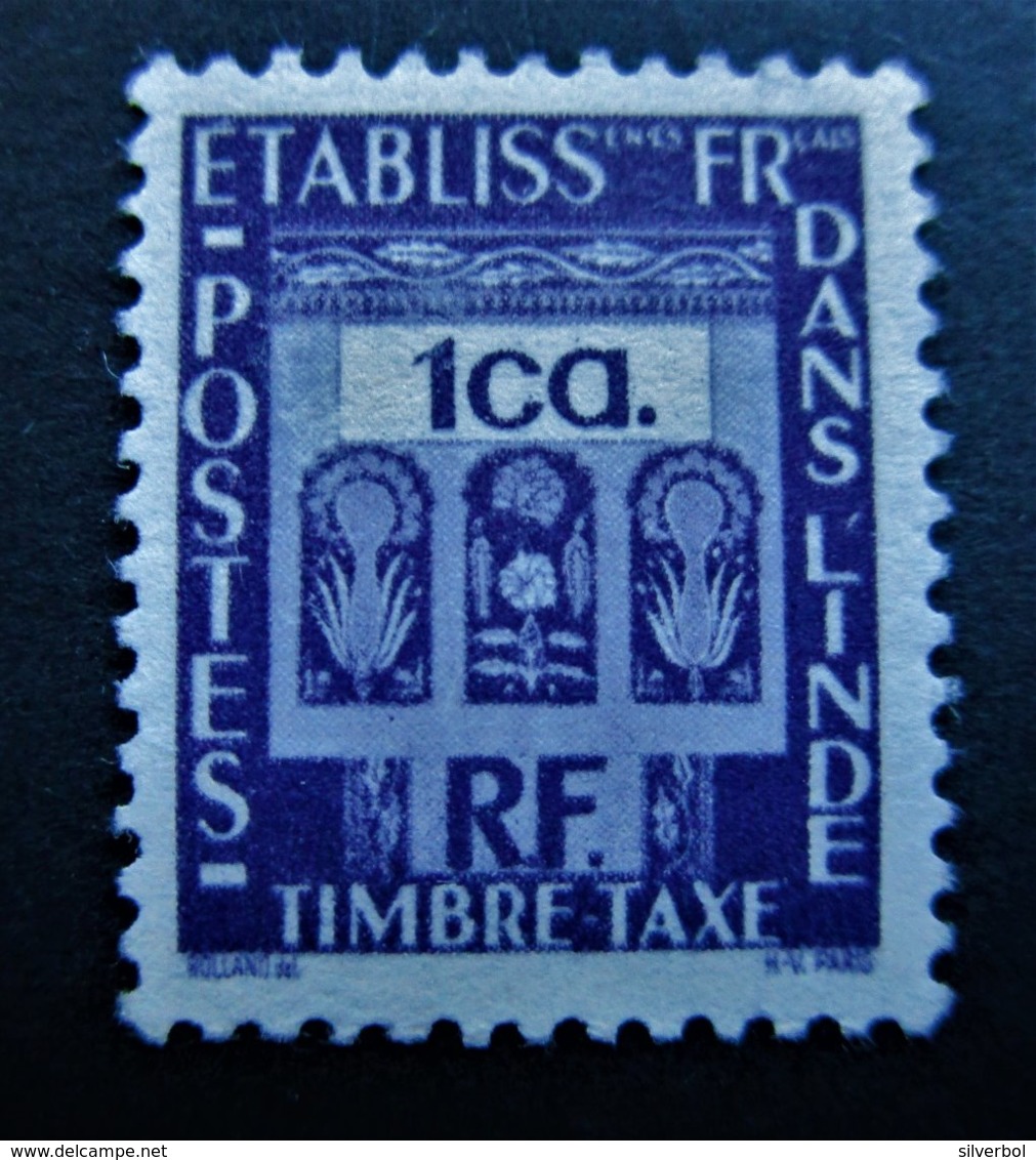 B3267 - French Indien - 1948 Taxe - Mich 19 - Ungebraucht