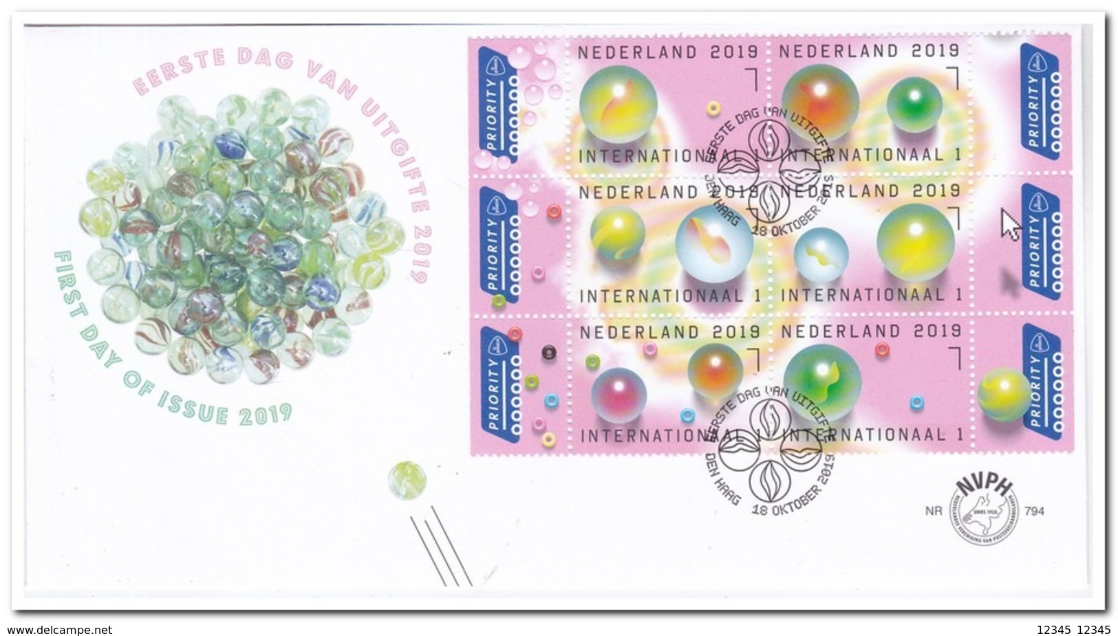 Nederland 2019, FDC 794, Children Games, Toys - FDC