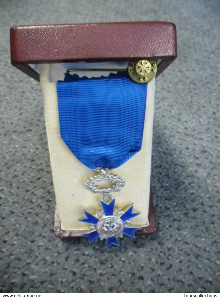 MEDAILLE Chevalier De L'ORDRE NATIONAL Du MERITE Et Son Rappel En Pin's + Ecrin - 3 Décembre 1963 - émail Sans Défaut - Altri & Non Classificati