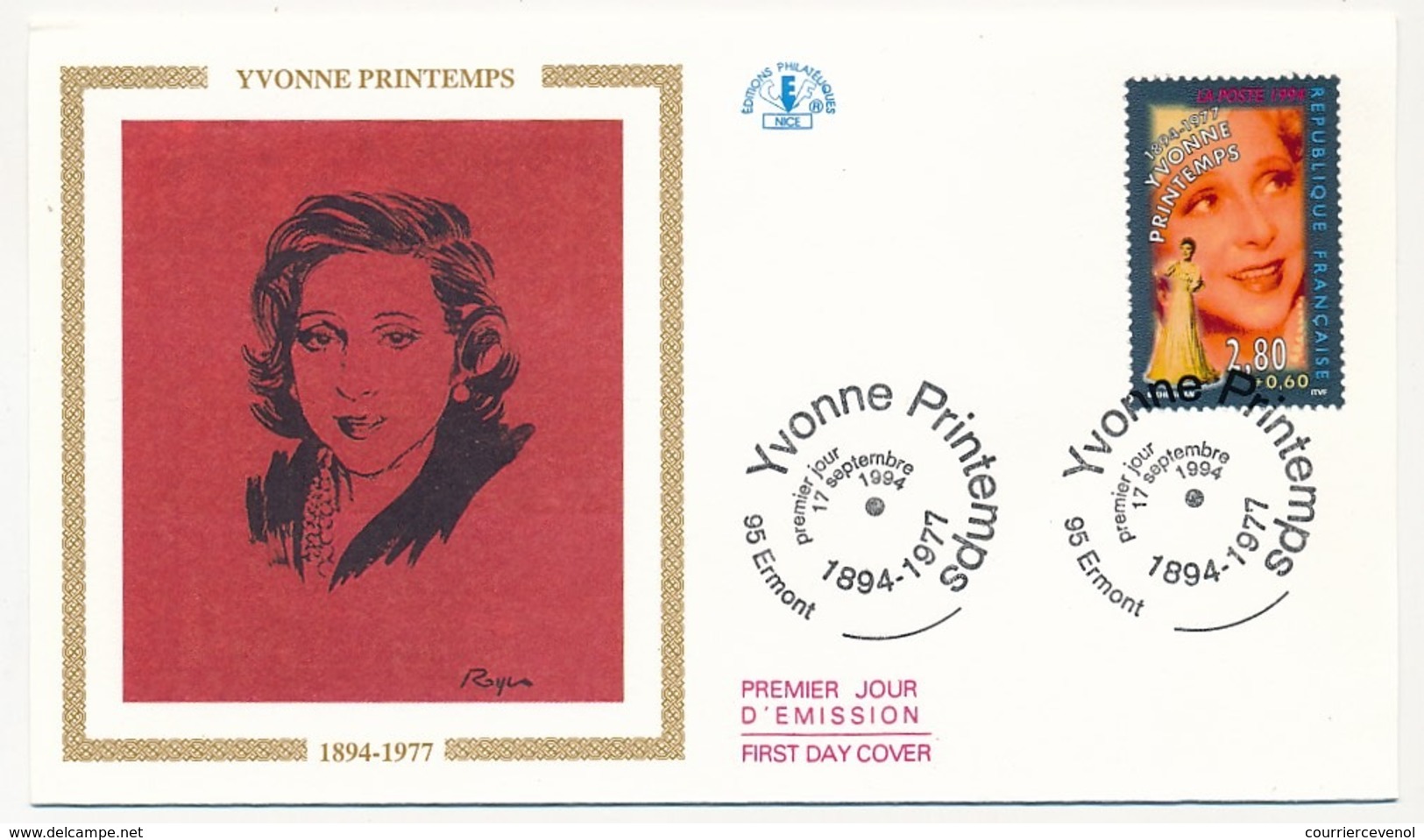 FRANCE => 6 Enveloppes FDC - "De La Scène à L'écran" - Yvonne Printemps, Fernandel, Coluche, Montand, Bourvil... - 2010-2019