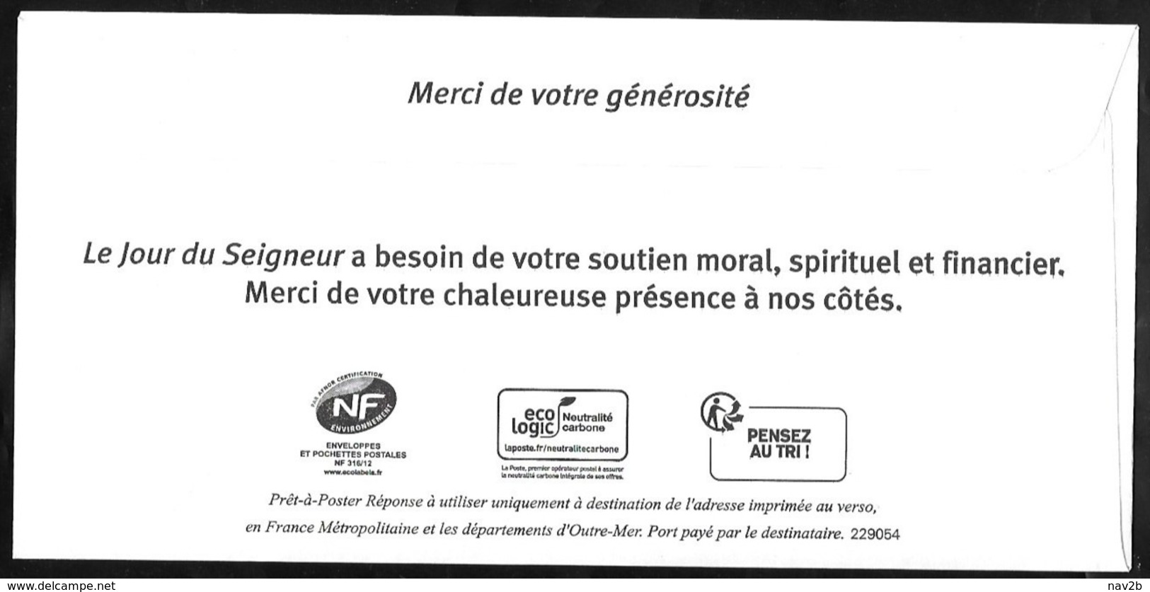 Postréponse  " LE  JOUR  DU  SEIGNEUR "  .  229054 - Listos A Ser Enviados: Respuesta