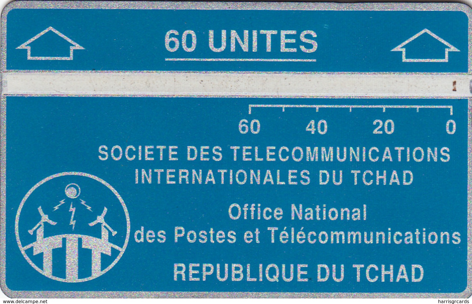 CHAD - Telecom Logo Blue 60 Units, CN :305D, Tirage 20.000, Used - Tchad