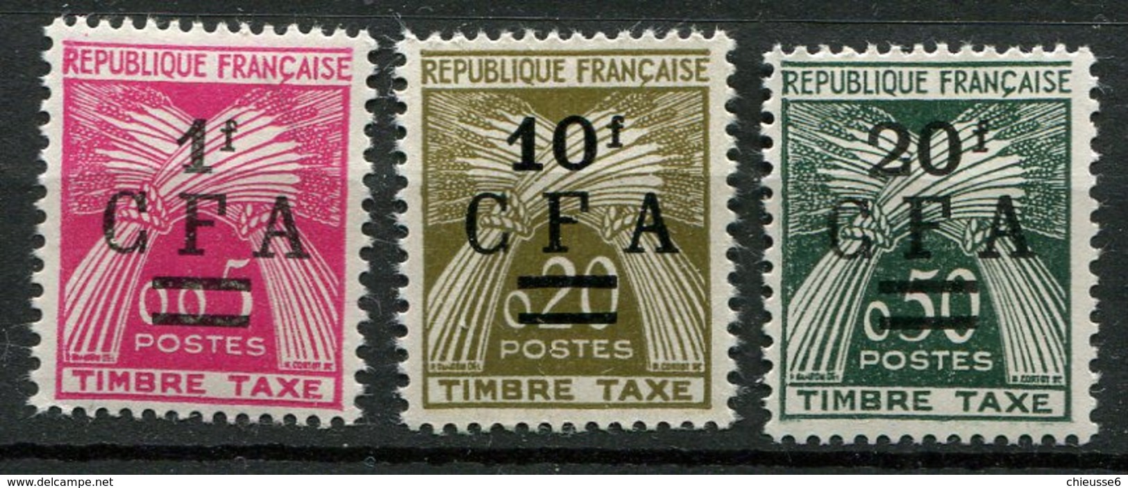 Reunion ** Taxe N° 45 à 47 - Timbres-taxe