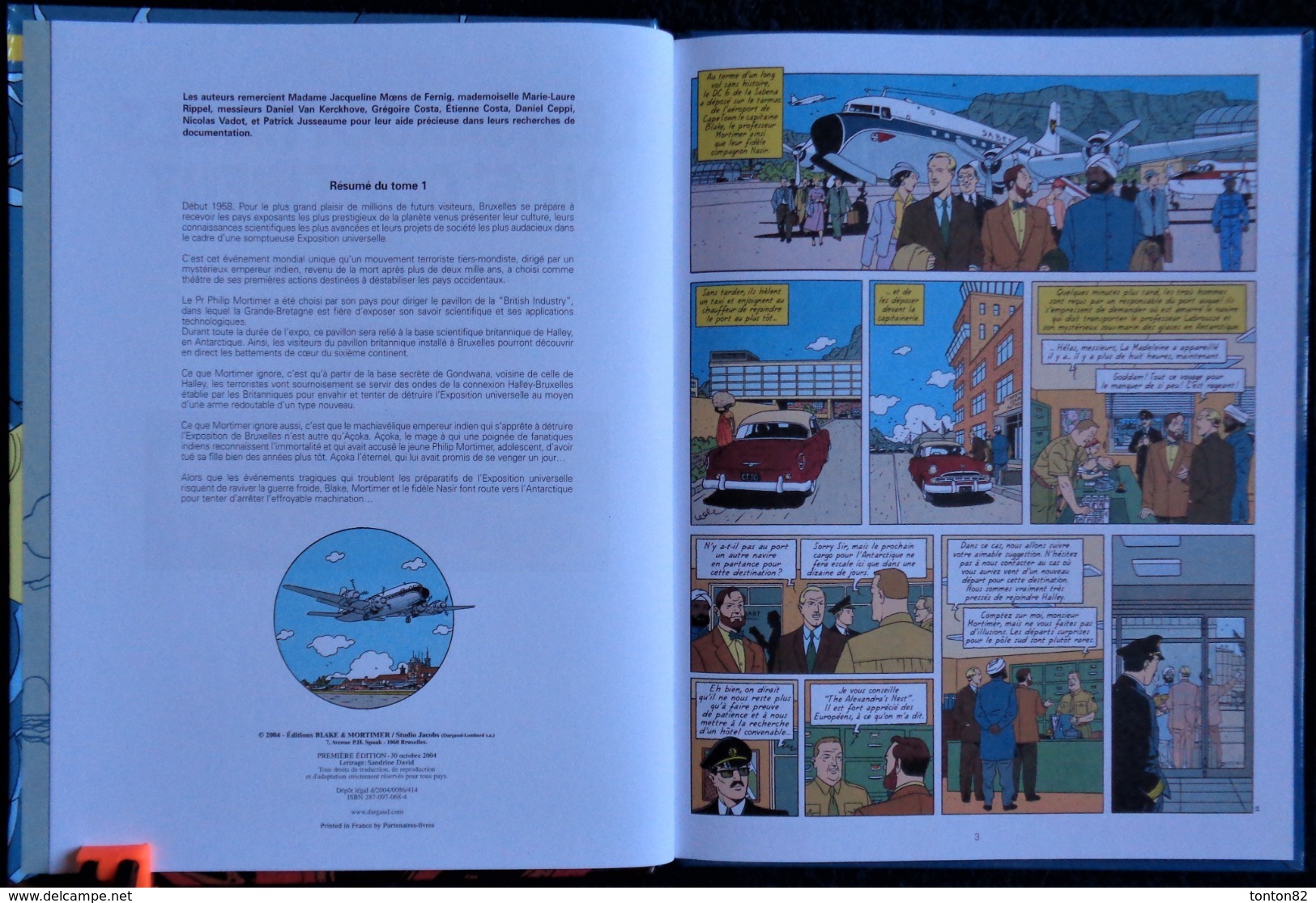 Y. Sente - A. Julliard - Les Sarcophages Du 6e Continent - T 2 - Les Aventures De Blake Et Mortimer - EO 2004 - Blake Et Mortimer