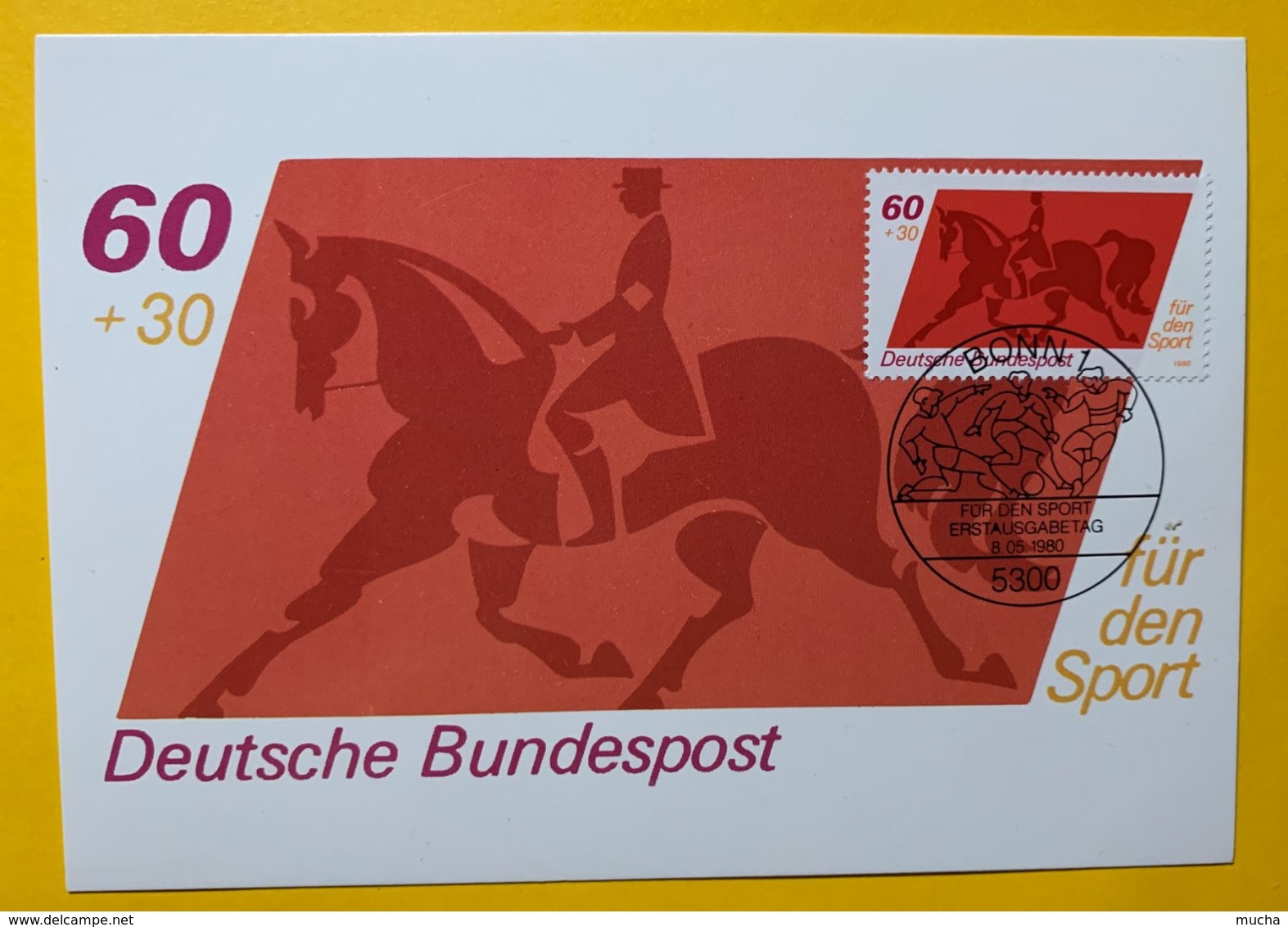 9190 -  Carte Maximum  Dressage Allemagne Bonn 08.05.19801 - Reitsport