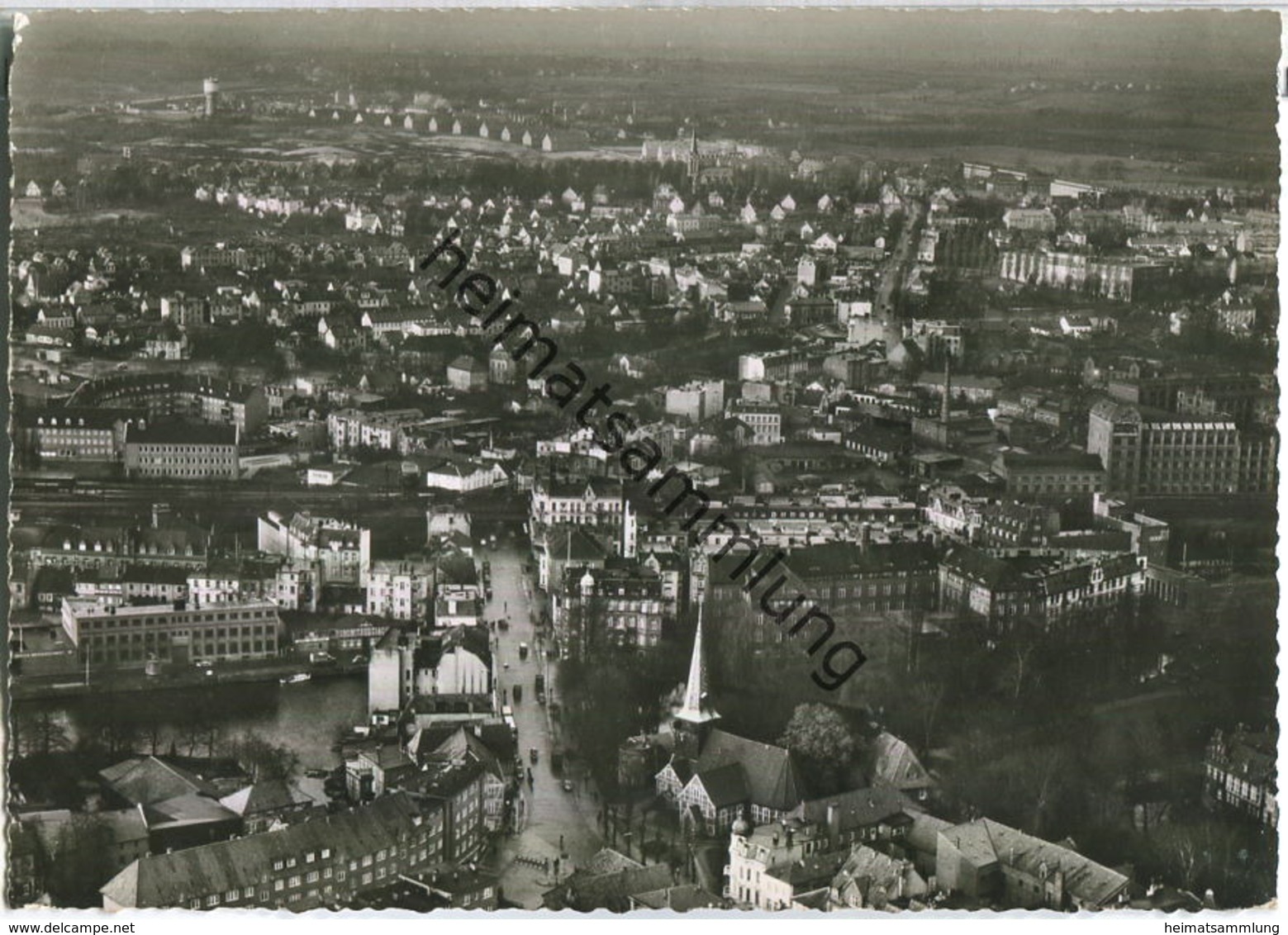 Hamburg-Bergedorf - Fliegeraufnahme - Verlag Deutsche Luftbild AG Hamburg - Bergedorf