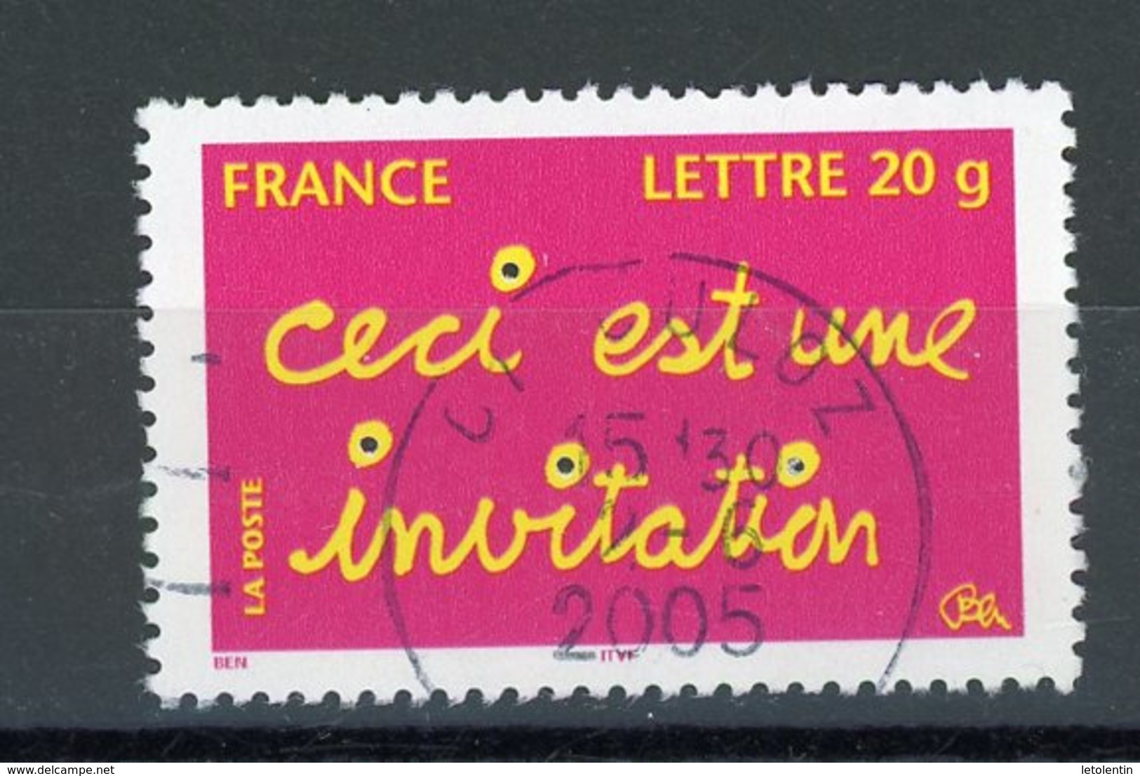 FRANCE - CECI EST UNE INVITATION - N° Yvert 3760 Obli. RONDE DE "CULOZ 2005" - Oblitérés