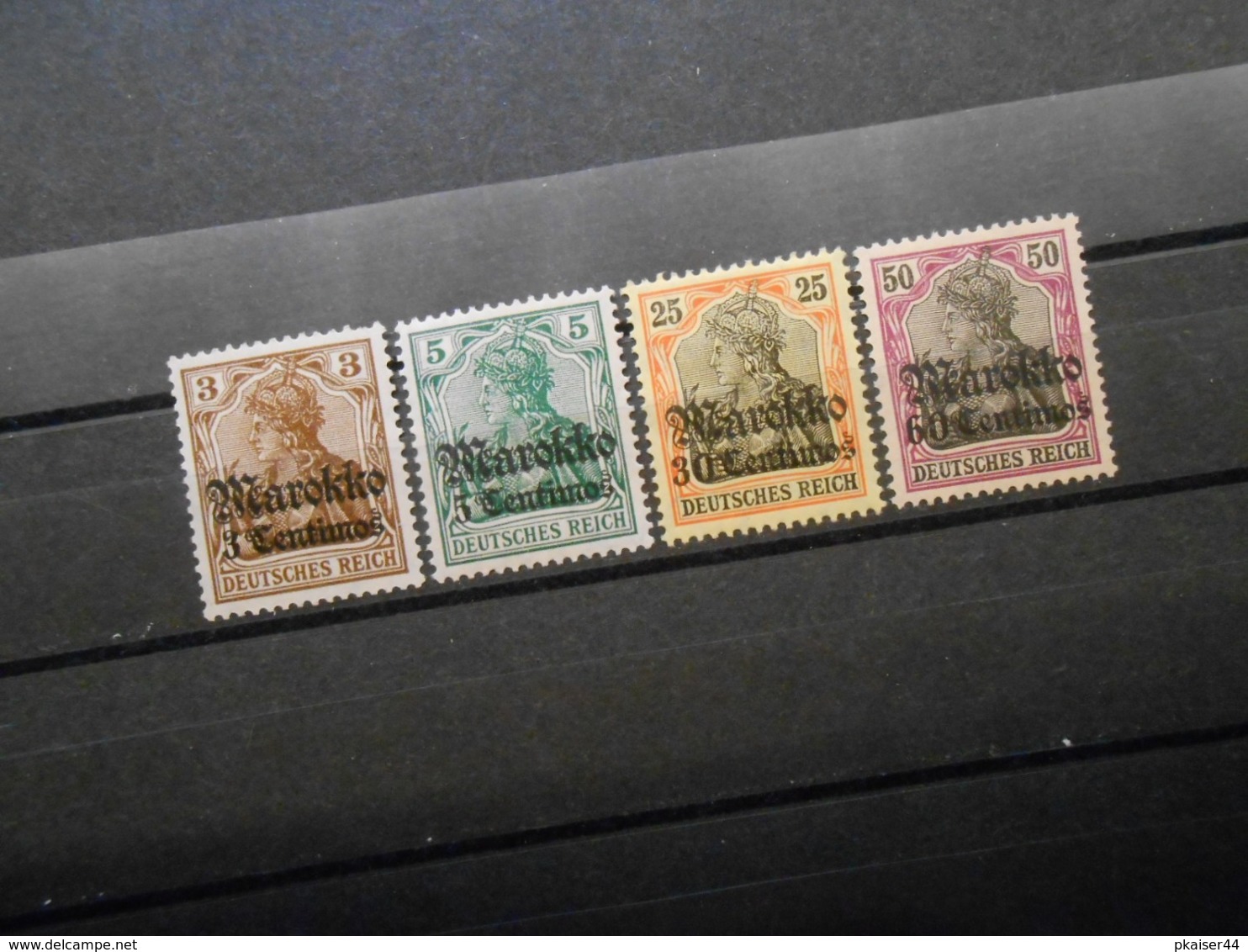 D.R.Mi 46**MNH/ 47/ 50 L/ 53 Ll*MLH  Deutsche Auslandspostämter (MAROKKO) 1911 - Mi 5,80 € - Deutsche Post In Marokko