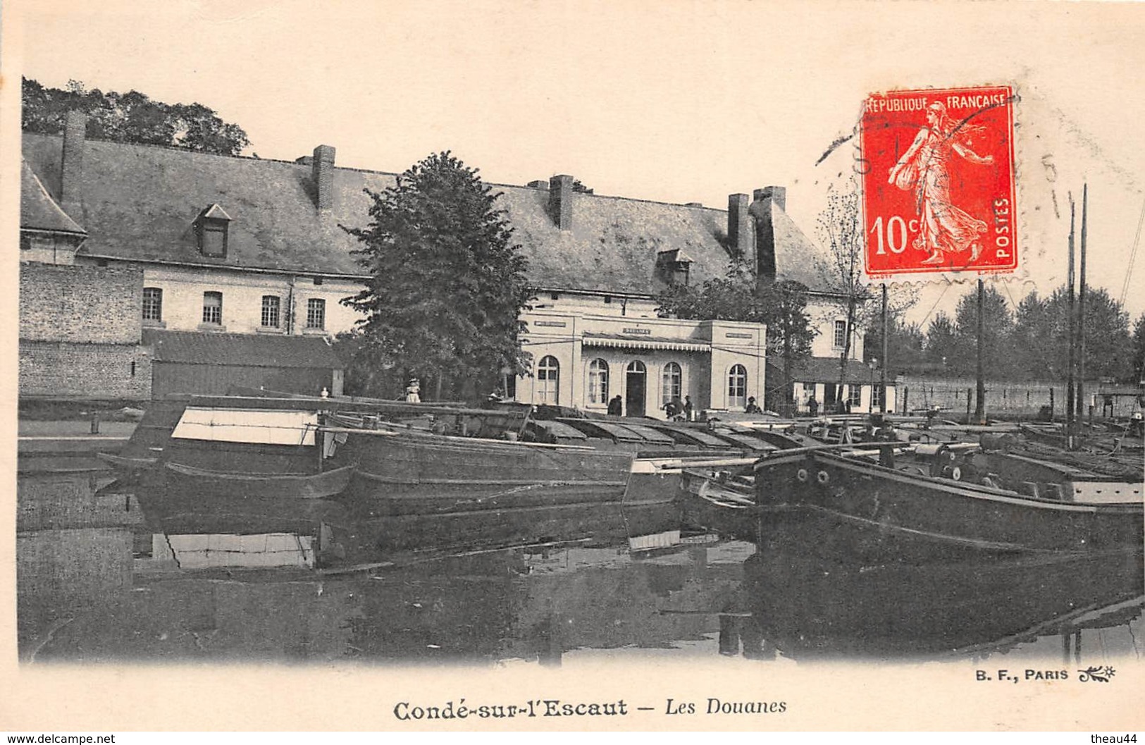 ¤¤   -  CONDE-sur-L'ESCAUT    -  Les Douanes   -  Péniches   -  ¤¤ - Conde Sur Escaut