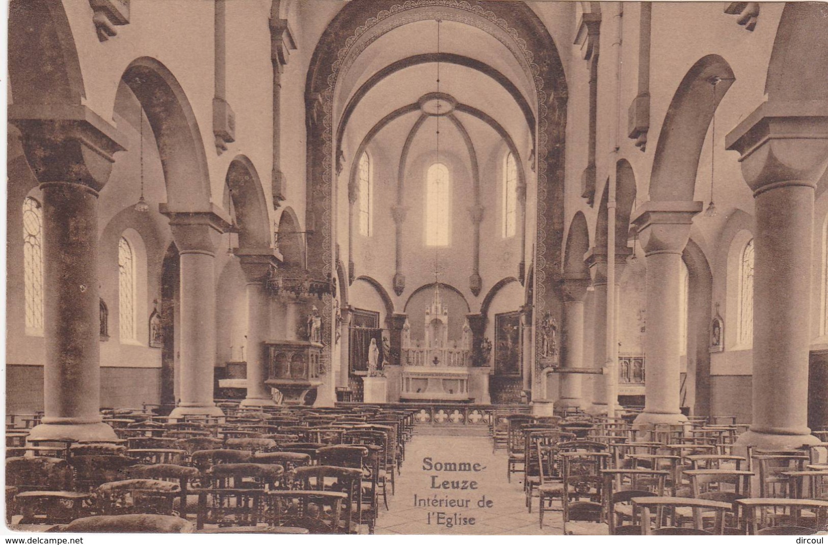 41935 - Somme-Leuze  Intérieur  église - Somme-Leuze