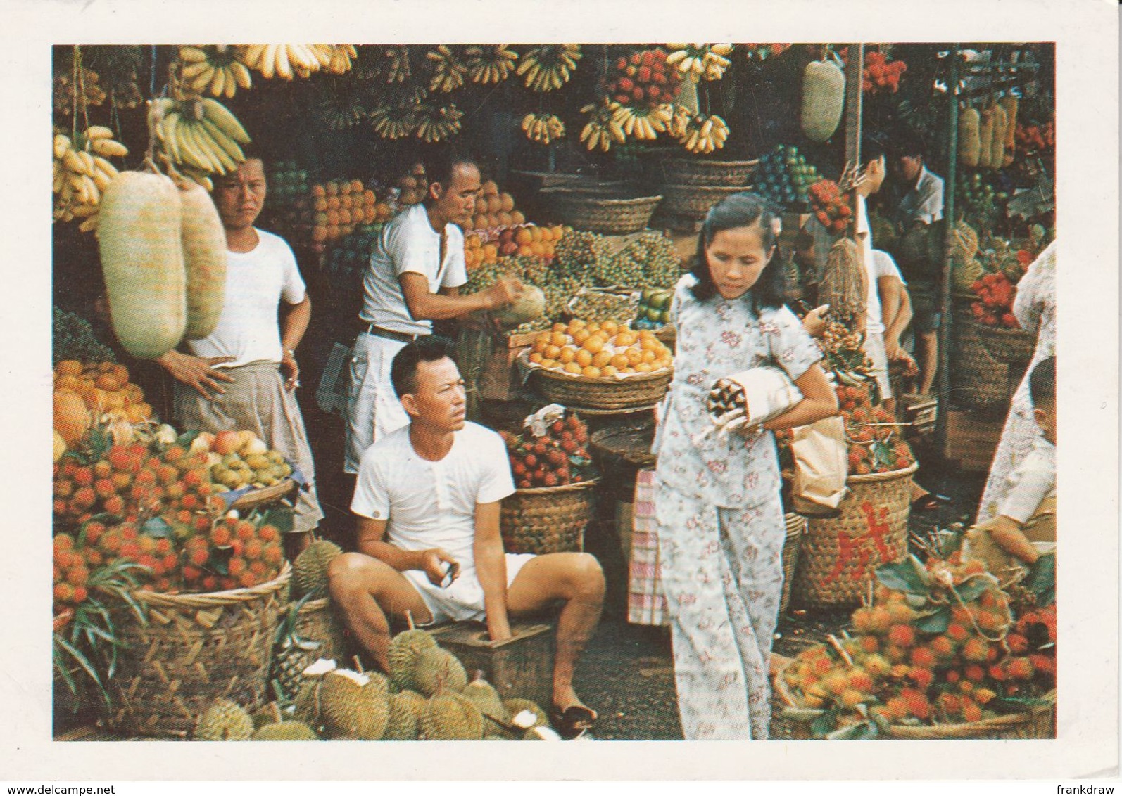 Postcard - Singapore - Market Scene No..19 Unused Very Good - Zonder Classificatie