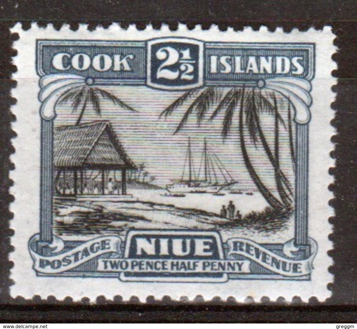 Niue 1944 Single 2½d Stamp From The Definitive Issue. - Niue