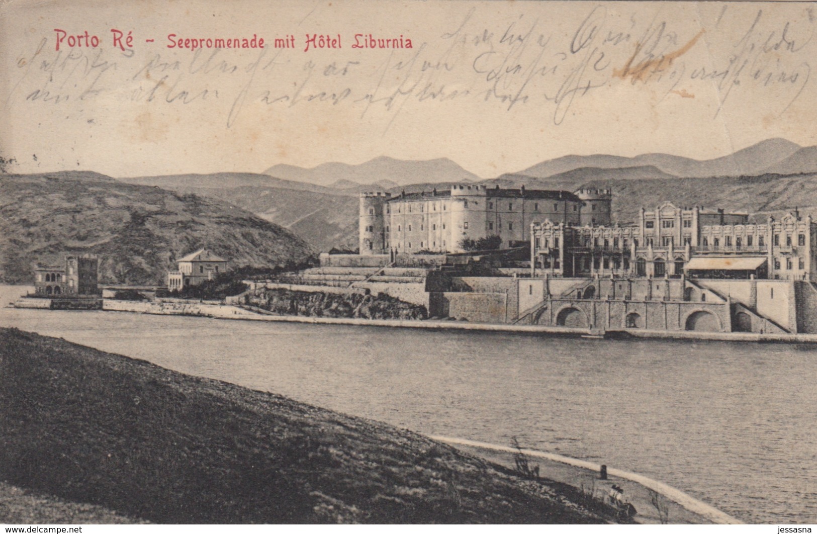 AK - Kroatien - Porto Re - ( Kraljevica) - Seepromenade Mit Hotel Liburnia - 1907 - Kroatien