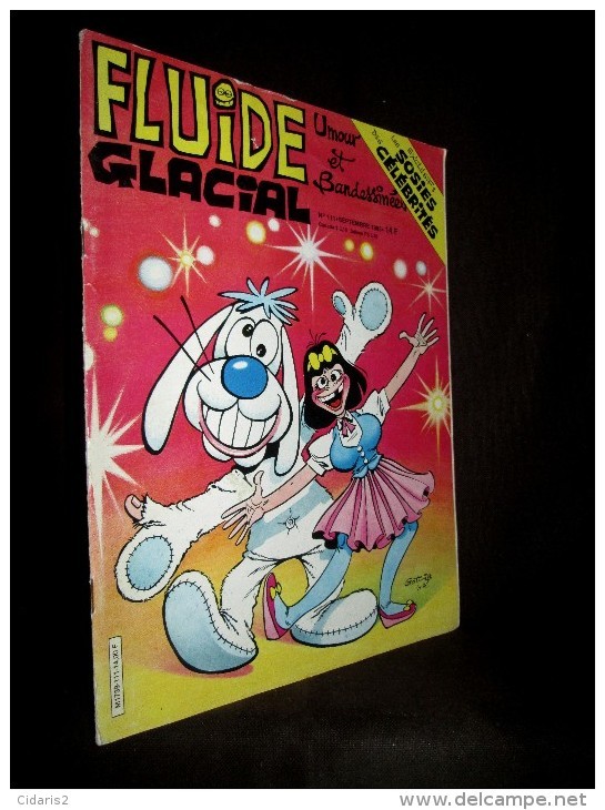 BD Bande Dessinée Revue "FLUIDE GLACIAL" N°111 Septembre 1985 Humour Dessin Binet, Etc... Couverture Gotlib ! - Fluide Glacial