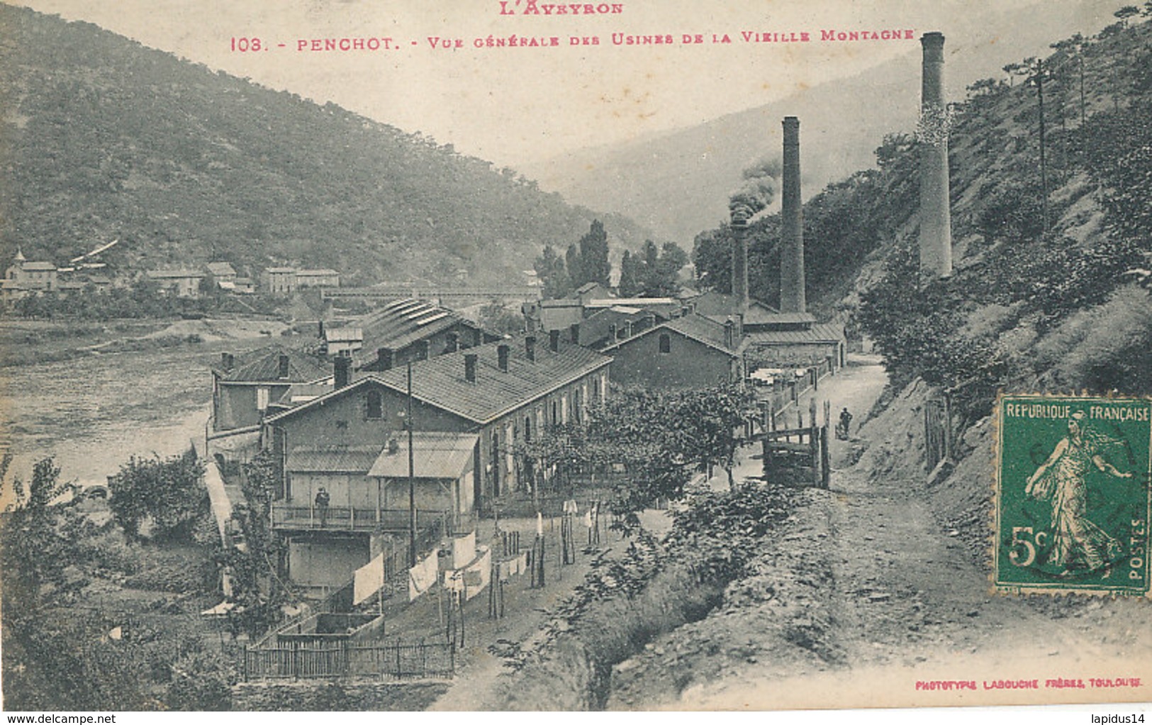 A P 500 -  C P A -PENCHOT   (12)  VUE GENERALE DES USINES DE LA VIEILLE MONTAGNE - Autres & Non Classés