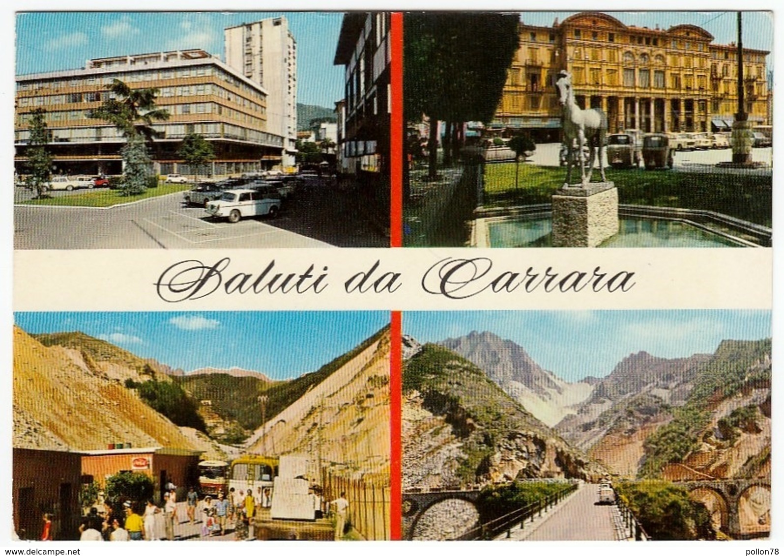 SALUTI DA CARRARA - VEDUTE - 1966 - Carrara