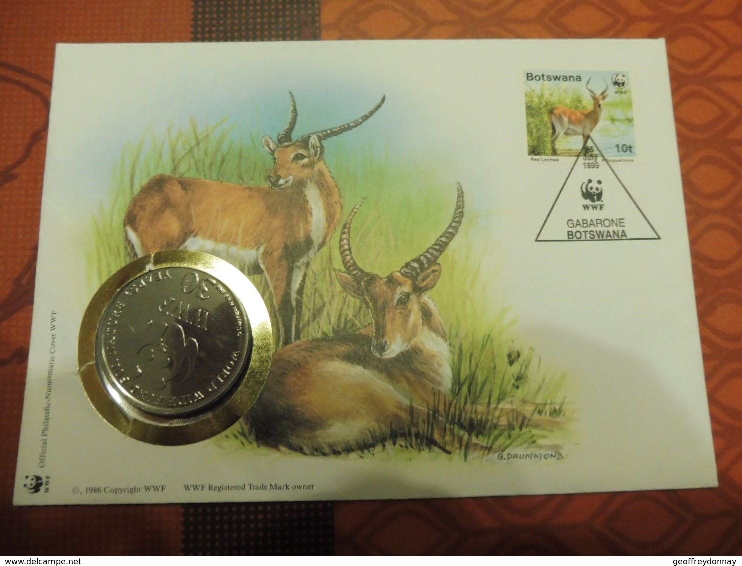 Philatelic Cover Numismatic Botswana - Antilope 1995 - Briefe U. Dokumente