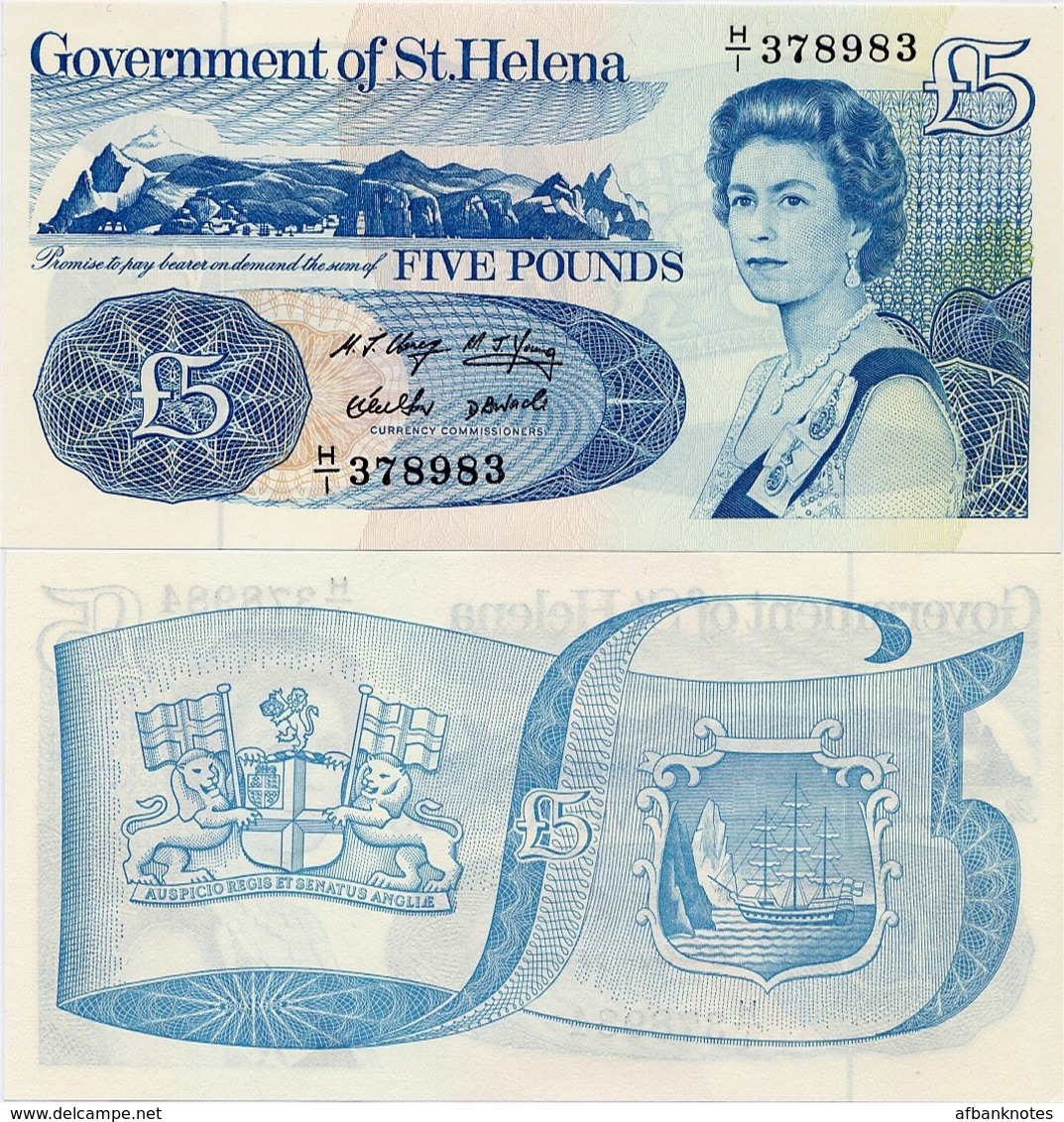 SAINT HELENA        5 Pounds        P-11a         ND (1998)         UNC - Sint-Helena