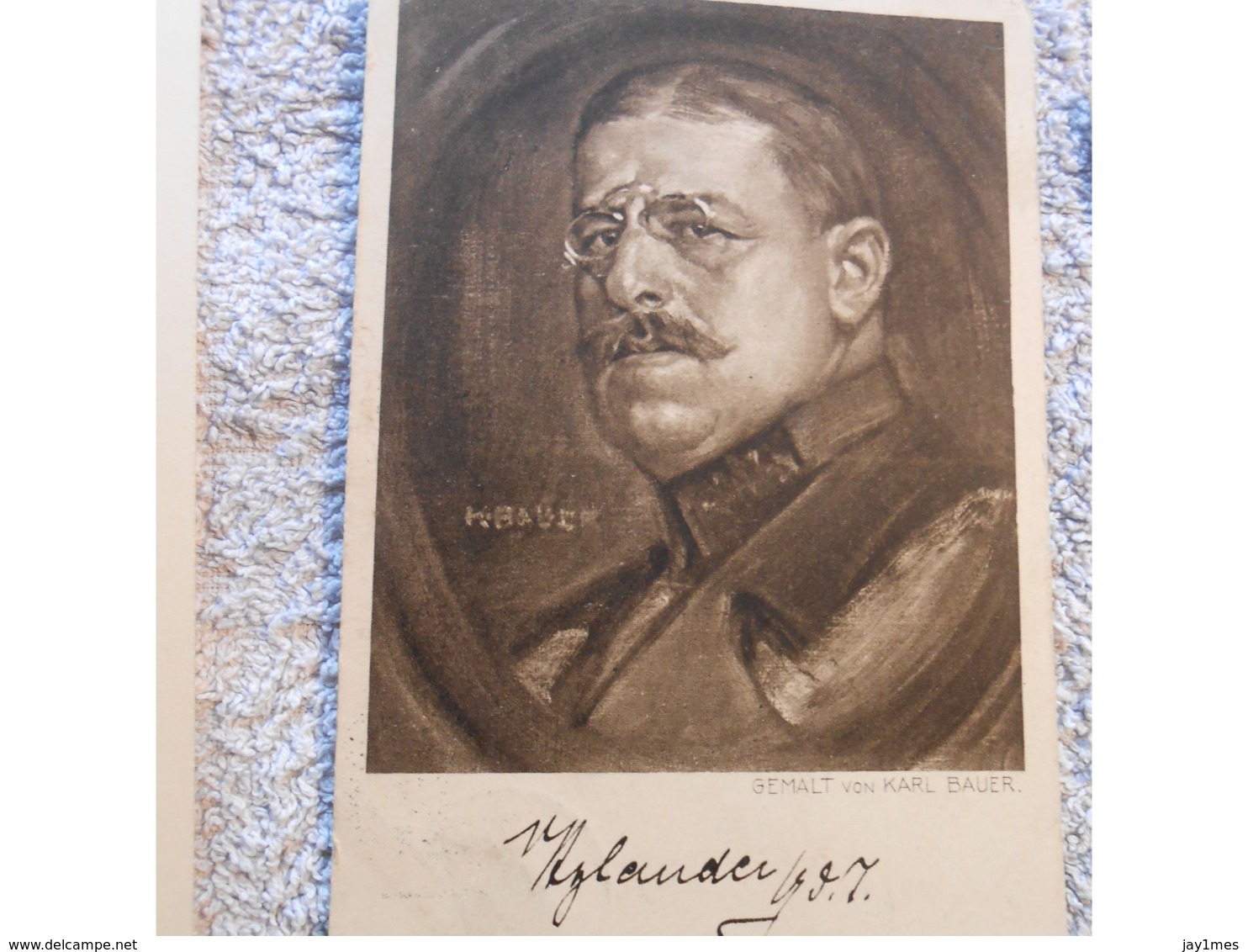 Cpa Kaiser General Hylander Feldpost   Deutschland  Ww1 Guerre 14-18  1wk 1917 - Weltkrieg 1914-18