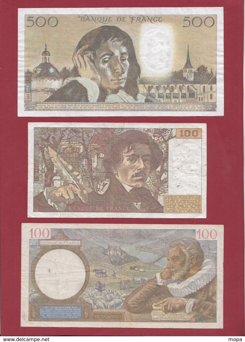 France 6 Billets Dans L 'état (500 Francs "Pascal" Du 03/01/1985.K----F/TTB+. ---) Lot N °7 - Otros & Sin Clasificación