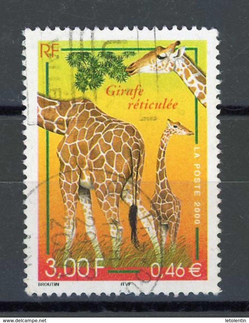 FRANCE - GIRAFE - N° Yvert 3333 Obli.  RONDE DE "TREVOUX 2000" - Oblitérés