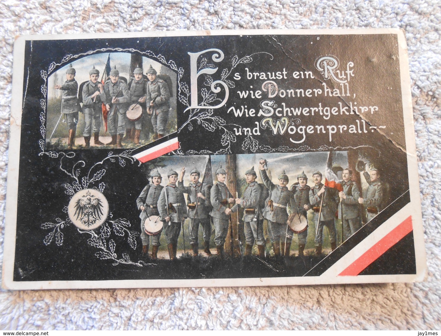 Cpa Pk Patriotika - Feldpost Propagande Deutschland  Ww1 Guerre 14-18  1wk - Oorlog 1914-18