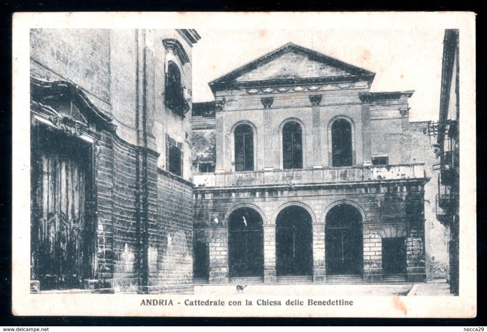 ANDRIA - EX  BARI - 1933  CATTEDRALE CON LA CHIESA DELLE BENEDETTINE - NON COMUNE - Andria