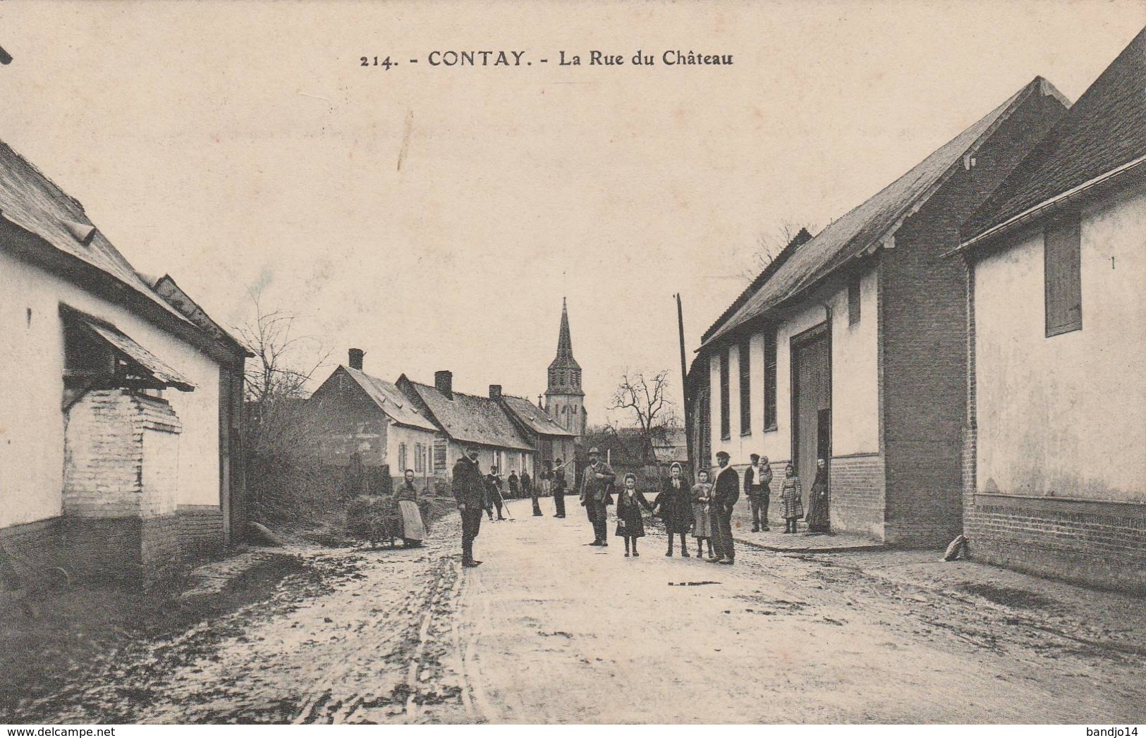 Contay - La Rue Du Chateau  -  Scan Recto-verso - Other & Unclassified