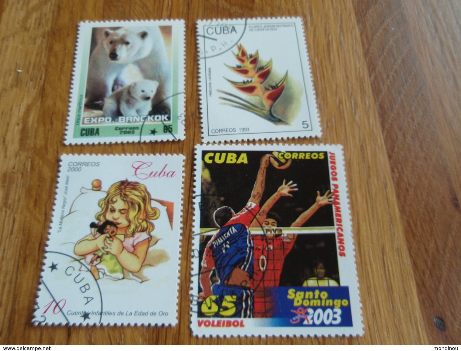 4 Timbres De CUBA 1993 . 2000 .2003 - Gebraucht