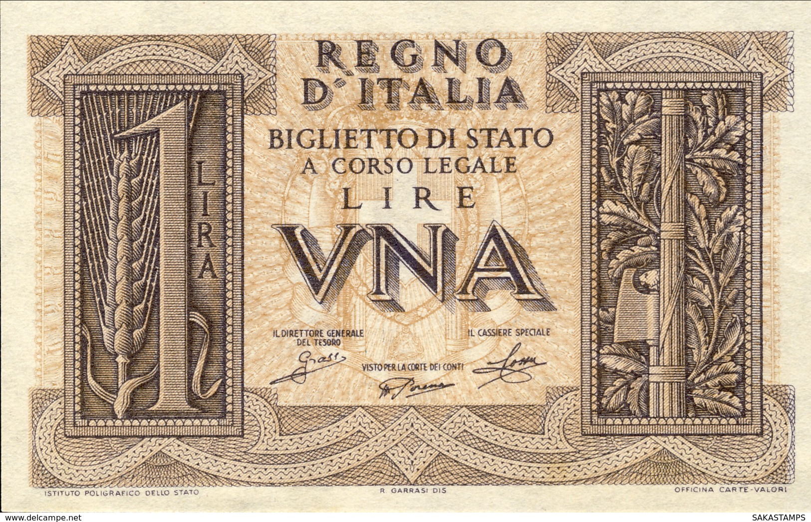 1939-Lire 1 Imperiale Vittorio Emanuele III Regio Decreto Del 14 Novembre Qualita' FDS - Italia – 1 Lira