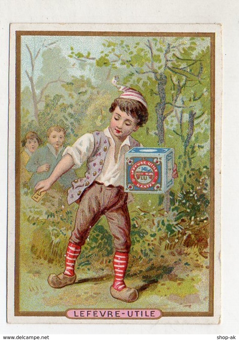 Y14444/ Biscuits Lefevre Altes Kaufmannsbild Kinder Kekse Litho  - Sonstige & Ohne Zuordnung