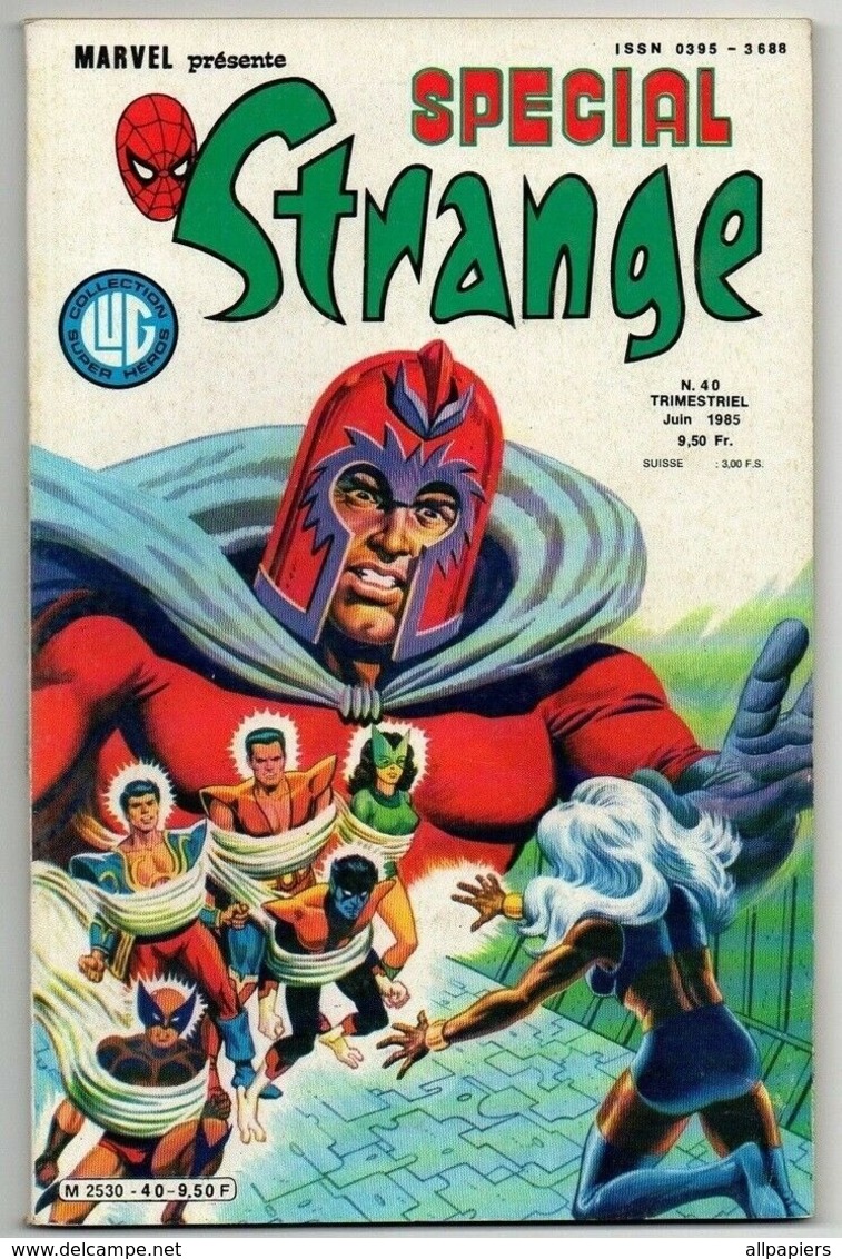 Spécial Strange N°40 Les étranges X-MEN - L'araignée Et Le Faucon De Nuit 1985 - Special Strange