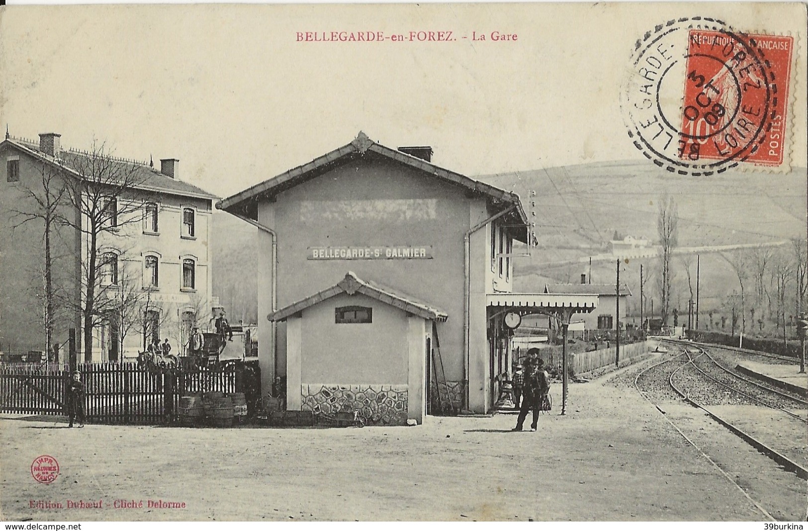 BELLEGARDE-EN-FOREZ  La Gare  1909 - Altri & Non Classificati
