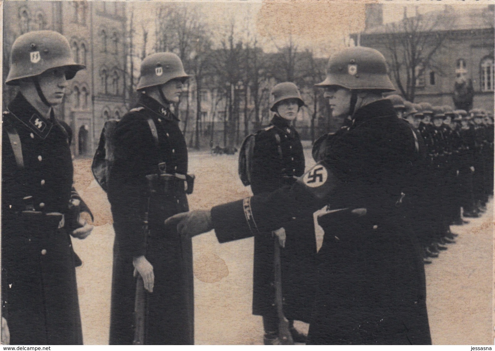 Orig.-Foto - II. WK. -  Aufstellung Der Waffen-SS Am Kasernenplatz - Weltkrieg 1939-45