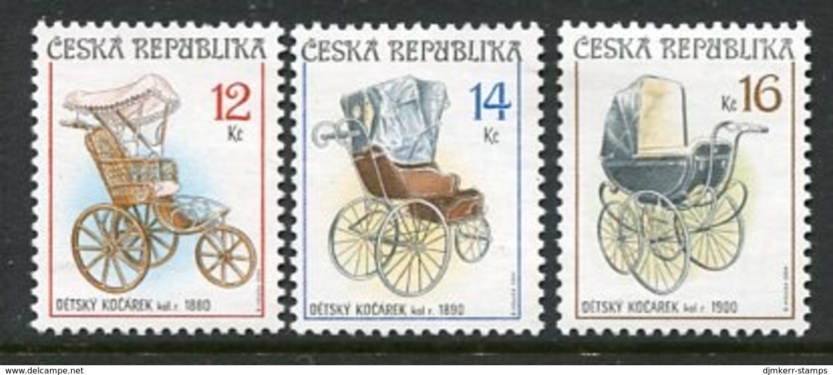 CZECH REPUBLIC 2004 Antique Perambulators MNH / **. Michel 413-15 - Unused Stamps