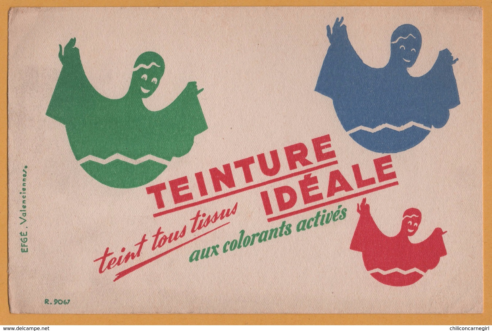 BUVARD Illustré - BLOTTING PAPER - Teinture Idéale - Teint Tous Tissus Aux Colorants Activés - EFGE VALENCIENNES - Textile & Clothing