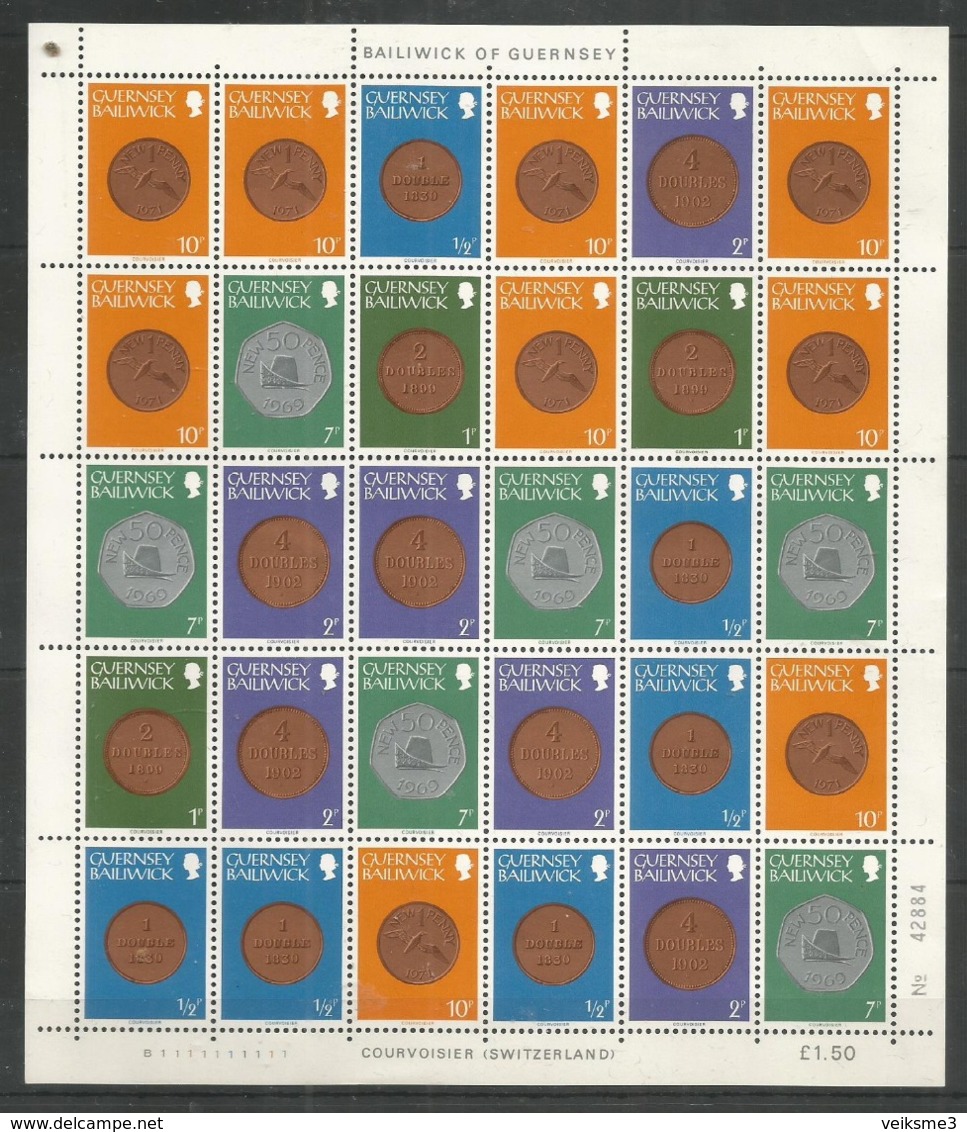 GUERNSEY - MNH - Philately - Coins - Monedas