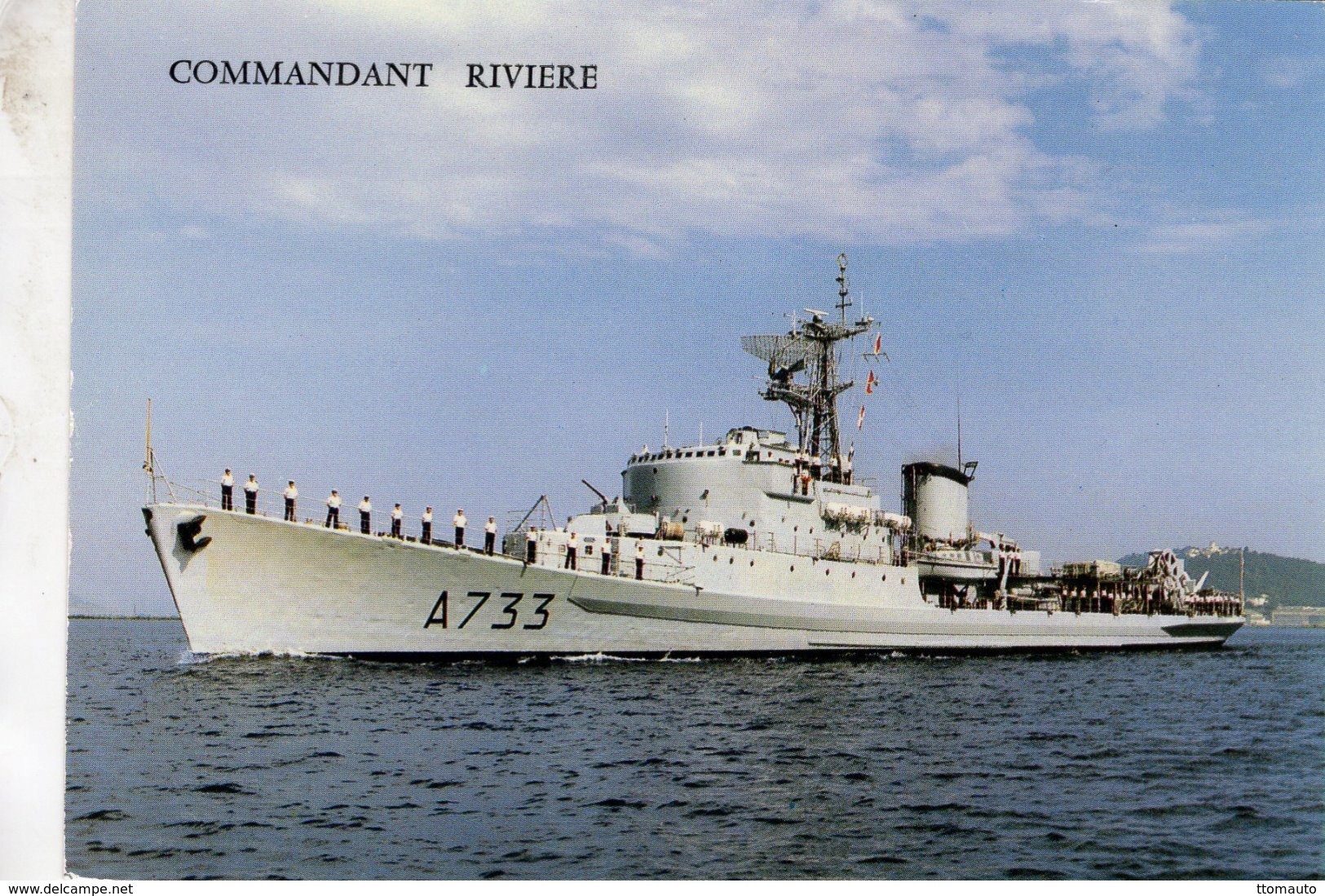 'Commandant Riviere' - Marine Nationale Francaise - Batiment D'Experimentations Et D'Essais - Marius Bar Carte Postale - Guerre